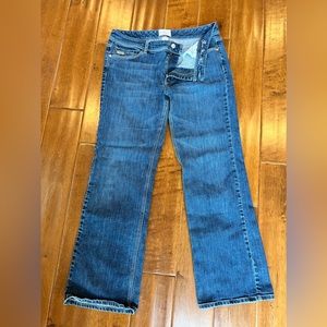 White House Black Market Blanc Jean Mid-Rise Straight Leg Size 12P